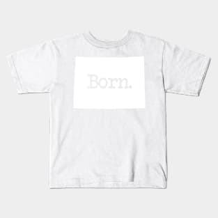 Colorado Born CO Kids T-Shirt